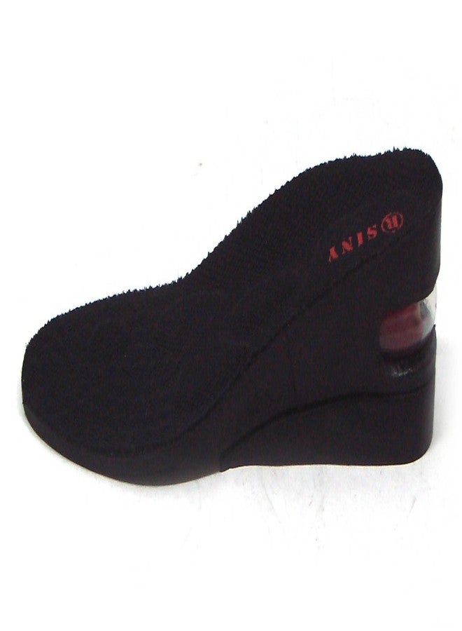 SINY® Full Length 2 inches 2-Layer Shoe Insoles for Men Height Increase Pad Air Cushion Black Lift Kit Foot Skin Care - Image 2